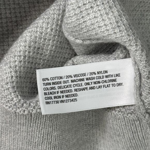 Goodfellow & Co Sweater Mens XL Crewneck Textured Pullover Heather Gray NEW - Picture 6 of 9